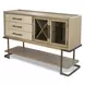 Rio Vista Muted Earth Tones and Clay 2 Door Credenza with Reversible Panels