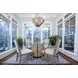Rio Vista Muted Earth Tones and Clay Round Glass Top Dining Room Set