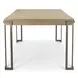 Rio Vista Muted Earth Tones and Clay 86" Extendable Rectangular Dining Table with Self Storing Leaf