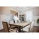Rio Vista Muted Earth Tones and Clay 86" Extendable Rectangular Dining Table with Self Storing Leaf