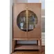 Manhattan Valley Vintage Chestnut 2 Door Curio Cabinet with LED
