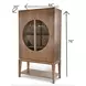 Manhattan Valley Vintage Chestnut 2 Door Curio Cabinet with LED