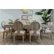 Manhattan Valley Dusty Rose and Neutral Performance Fabric Upholstered Side Chair Set of 2