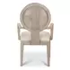 Manhattan Valley Dusty Rose and Neutral Performance Fabric Upholstered Arm Chair Set of 2