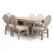 Manhattan Valley Dusty Rose 90" Extendable Rectangular Dining Table