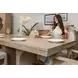 Manhattan Valley Dusty Rose 90" Extendable Rectangular Dining Table