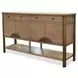 Sun Haven Oak and Walnut Round Dining Room Set