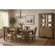 Sun Haven Oak and Walnut 4 Door Curio Cabinet with LED
