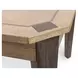 Sun Haven Oak and Walnut 96" Extendable Rectangular Dining Table with Self Storing Leaf