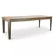 Sun Haven Oak and Walnut 96" Extendable Rectangular Dining Table with Self Storing Leaf