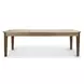 Sun Haven Oak and Walnut 96" Extendable Rectangular Dining Table with Self Storing Leaf