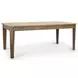 Sun Haven Oak and Walnut 96" Extendable Rectangular Dining Table with Self Storing Leaf