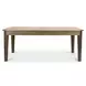 Sun Haven Oak and Walnut 96" Extendable Rectangular Dining Table with Self Storing Leaf