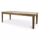 Sun Haven Oak and Walnut 96" Extendable Rectangular Dining Table with Self Storing Leaf