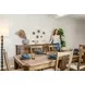 Sun Haven Oak and Walnut 96" Extendable Rectangular Dining Table with Self Storing Leaf