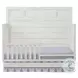 Foundry White Dove Flat Top Convertible Standard Crib