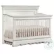 Olivia Brushed White Flat Top Convertible Standard Crib