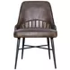 Caldera Dark Oak and Lava Marble Top 48" Round Dining Room Set