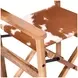 Galway Beige and Brown Leather Upholstered Folding Counter Height Chair