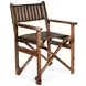 Galway Antique Whiskey Leather Folding Dining Chair
