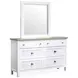 Windmill Harbour White Whisp and Sand Panel Bedroom Set