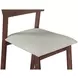 Hampton Walnut and Gray Upholstered Short Back Counter Height Stool