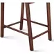 Hampton Walnut and Gray Upholstered Short Back Counter Height Stool