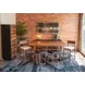 Hampton Walnut 68" Rectangular Gathering Dining Room Set