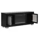Ashbourne Black 60" TV Stand with LED Fireplace and USB Charging