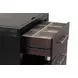 Ashbourne Black Bedside LED Vanity Set with Stool and USB Charging