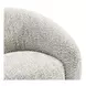 Savino Brown Upholstered Swivel Chair
