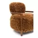 Eramo Camel Brown Upholstered Accent Chair