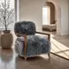 Eramo Charcoal Gray Upholstered Accent Chair
