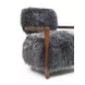 Eramo Charcoal Gray Upholstered Accent Chair