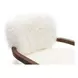 Eramo White Upholstered Accent Chair