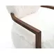 Eramo White Upholstered Accent Chair