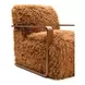 Elardo Camel Brown Upholstered Accent Chair