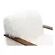 Elardo White Upholstered Accent Chair