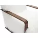 Elardo White Upholstered Accent Chair