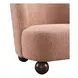 Karey Pink Upholstered Accent Chair