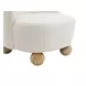 Karey White Upholstered Accent Chair