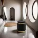 Dottie Black Upholstered Stool