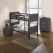 Witham Charcoal Brown Twin Over Twin Bunk Bed