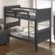 Witham Charcoal Brown Twin Over Twin Bunk Bed