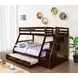 Ellington Espresso 4 Drawer Twin Over Full Bunk Bed with Trundle
