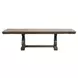 Leovanni Dark Brown 114" Extendable Rectangular Dining Table