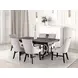Gosport Black and Beige Upholstered Armchair Set of 2
