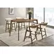 Ebikon Walnut 59" Oval Counter Height Dining Table
