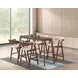 Ebikon Walnut 59" Oval Counter Height Table