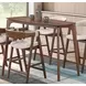 Ebikon Walnut 59" Oval Counter Height Table